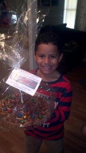 isaiah holding treats
