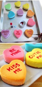 conversational heart cheesecake