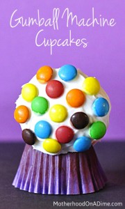 gumball machine cupcakes
