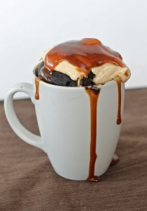 chocolate peanut butter mug cake