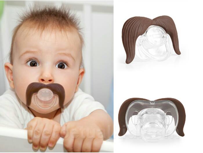 mustache pacifier