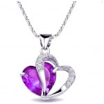 amethyst heart shape