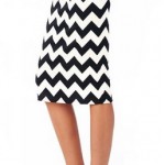 chevron skirt