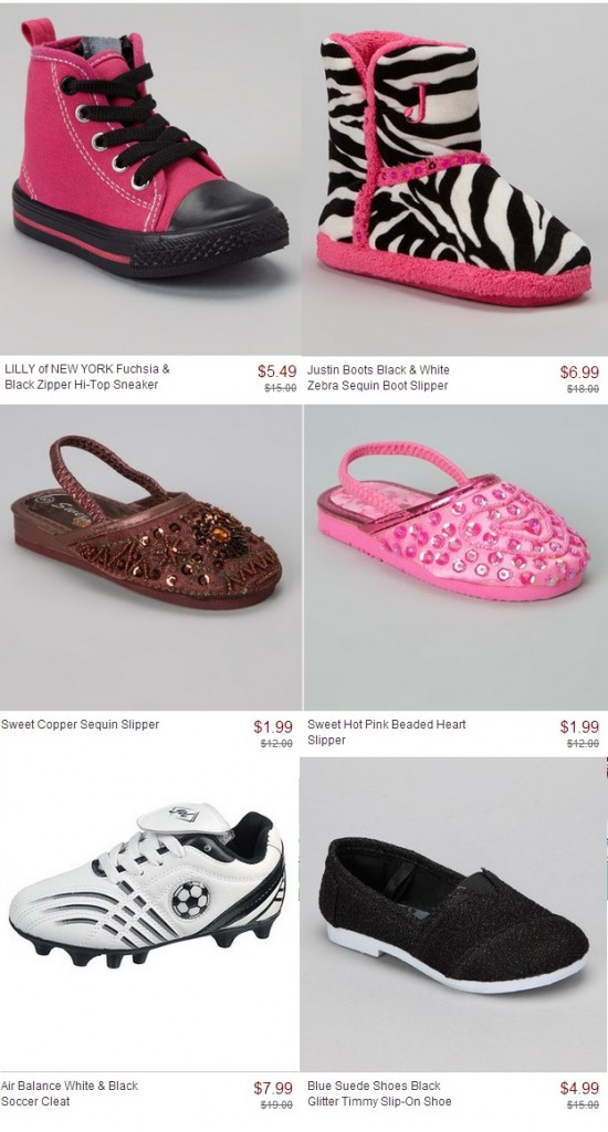 zulily shoe blowout
