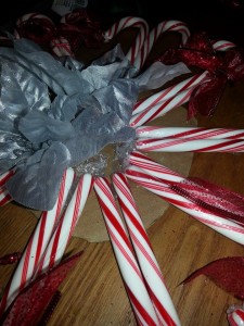 candy cane wreath