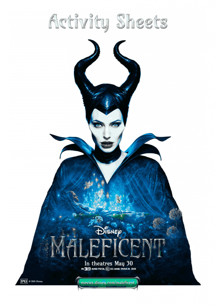 maleficent activity sheets