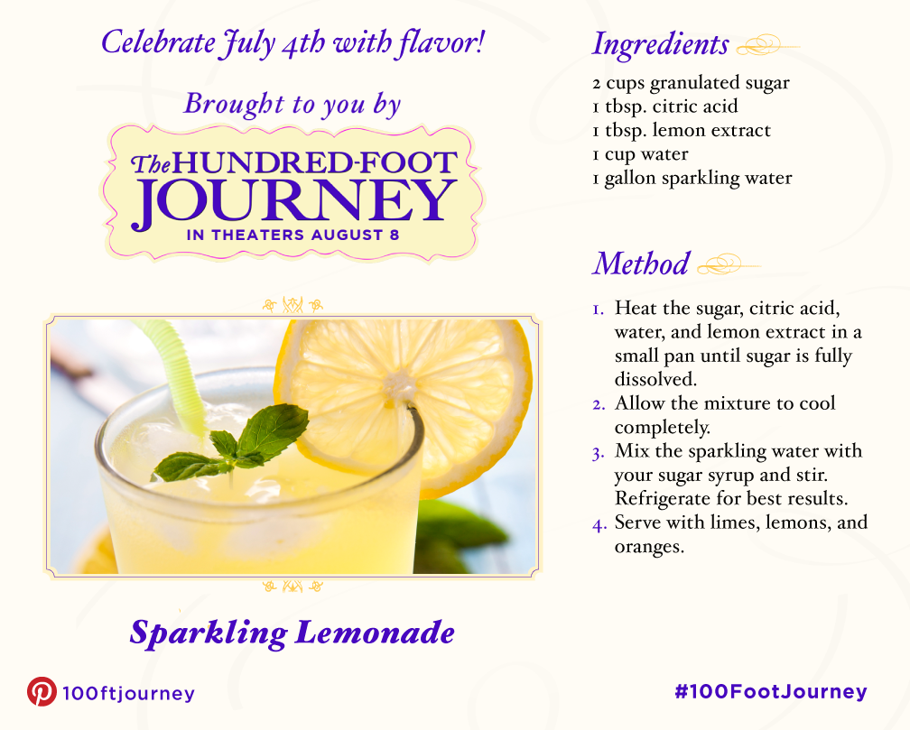 hundred foot journey lemonade