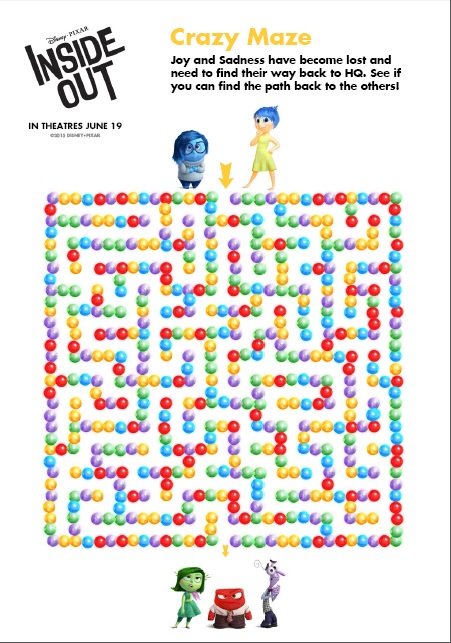 FREE Inside Out Recipes And Activity Sheets #InsideOut