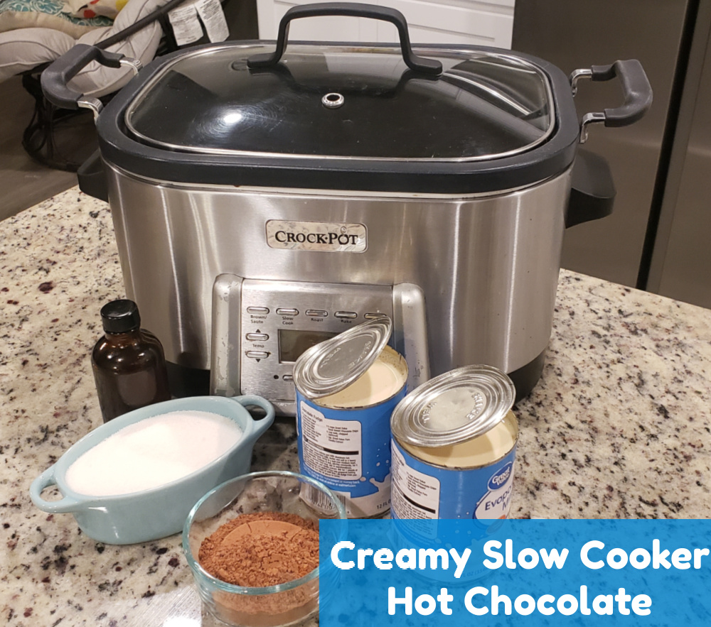 Creamy slow cooker hot chocolate