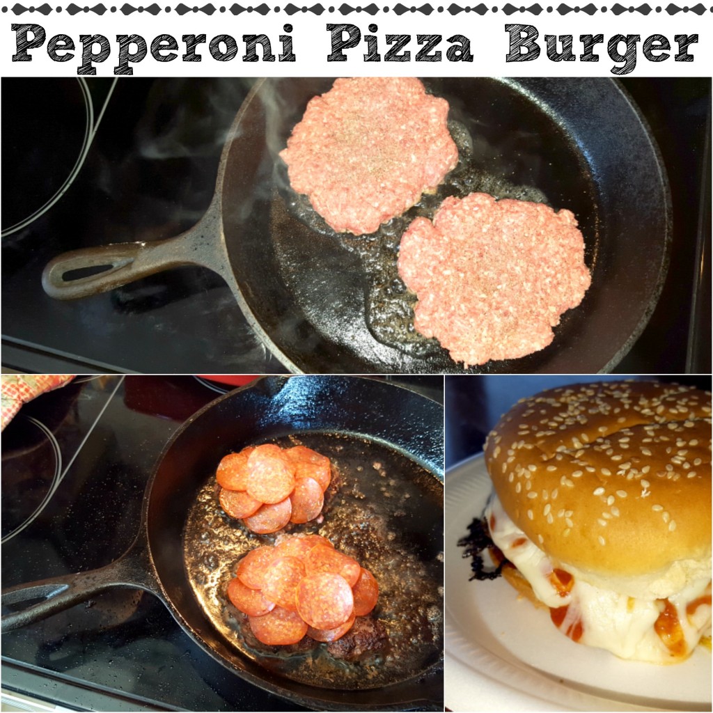Crazy Good Pepperoni Pizza Burgers