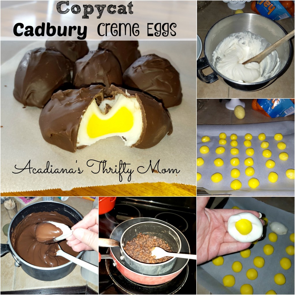 Copycat Cadbury Cream Eggs cadbury creme eggs Collage