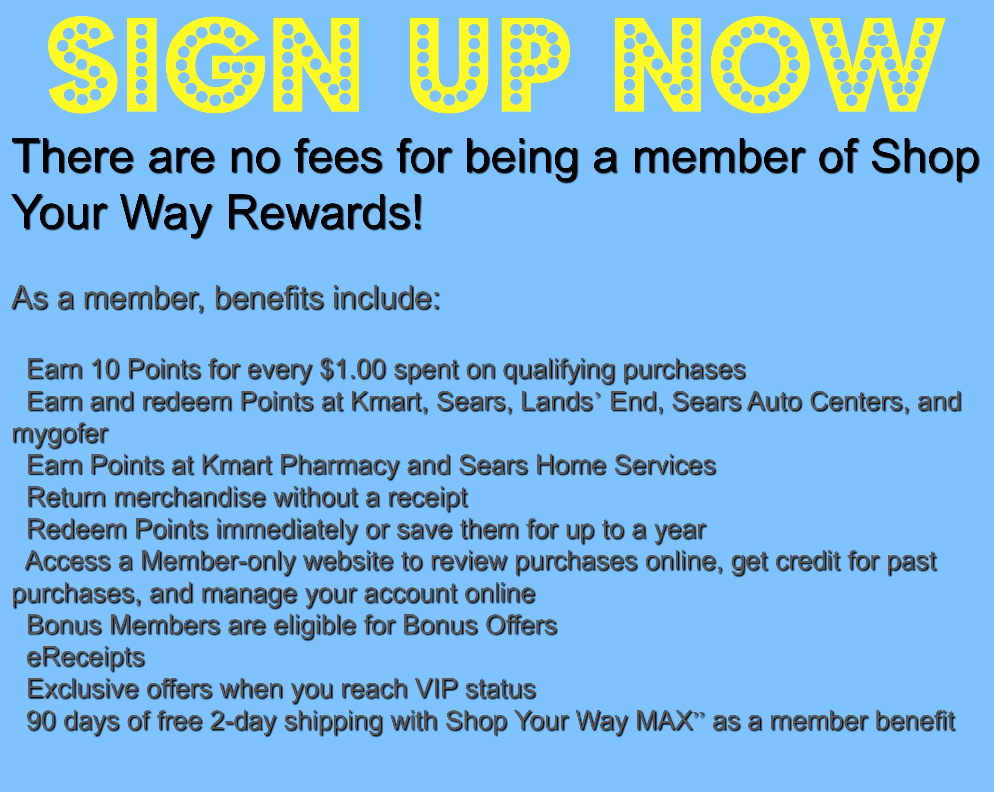 sign up now