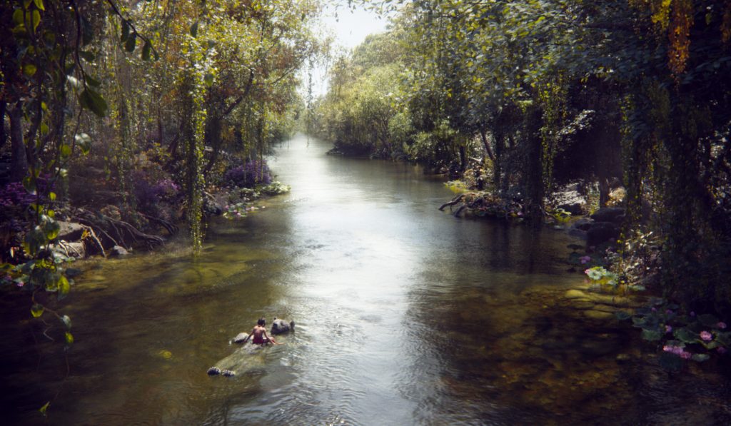 THE JUNGLE BOOK - (Pictured) MOWGLI and BALOO. ©2015 Disney Enterprises, Inc. All Rights Reserved.