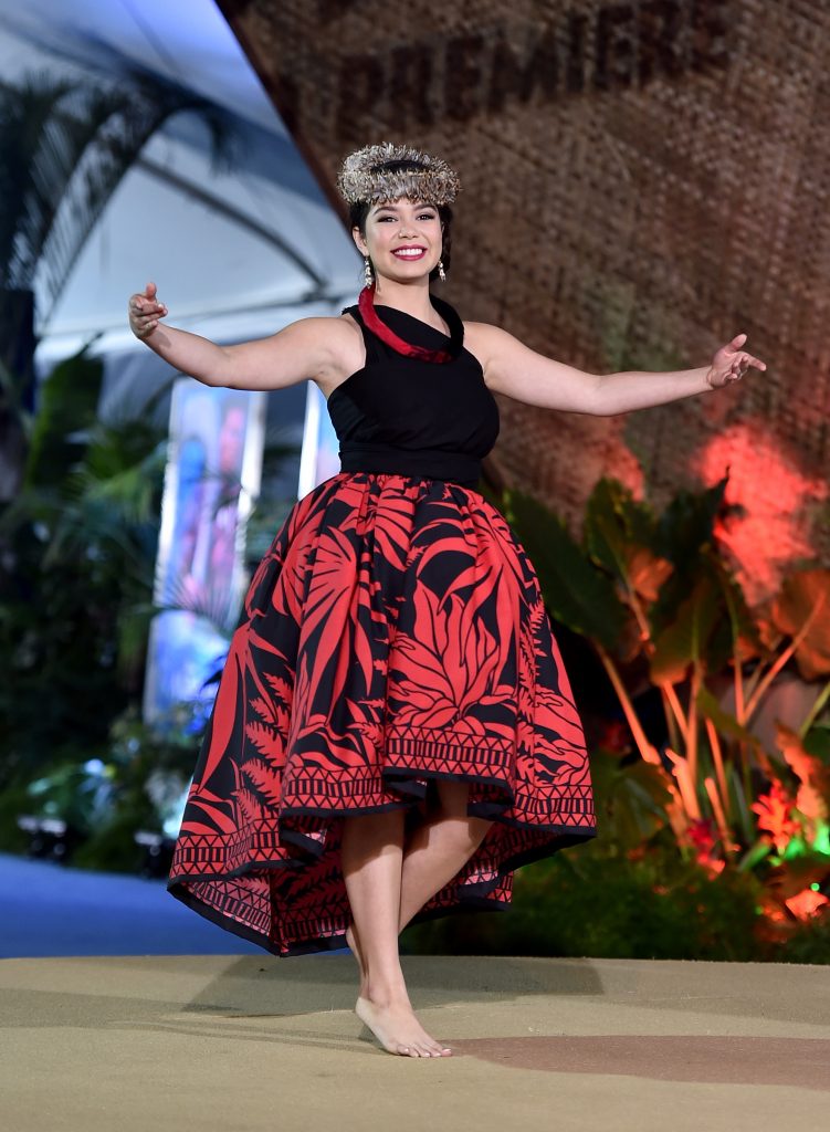 HOLLYWOOD, CA - NOVEMBER 14: Actress Auli'i Cravalho performs onstage at The World Premiere of Disneys "MOANA" at the El Capitan Theatre on Monday, November 14, 2016 in Hollywood, CA. (Photo by Alberto E. Rodriguez/Getty Images for Disney) *** Local Caption *** Auli'i Cravalho
