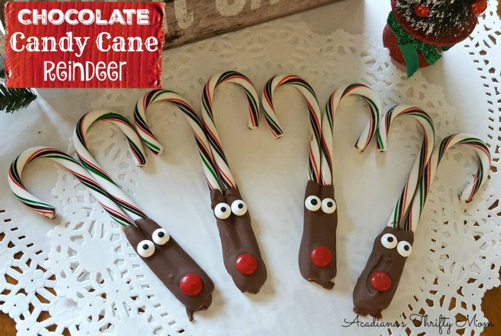 Chocolate Candy Cane Reindeer