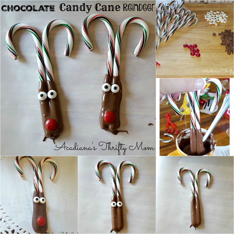 Chocolate Candy Cane Reindeer