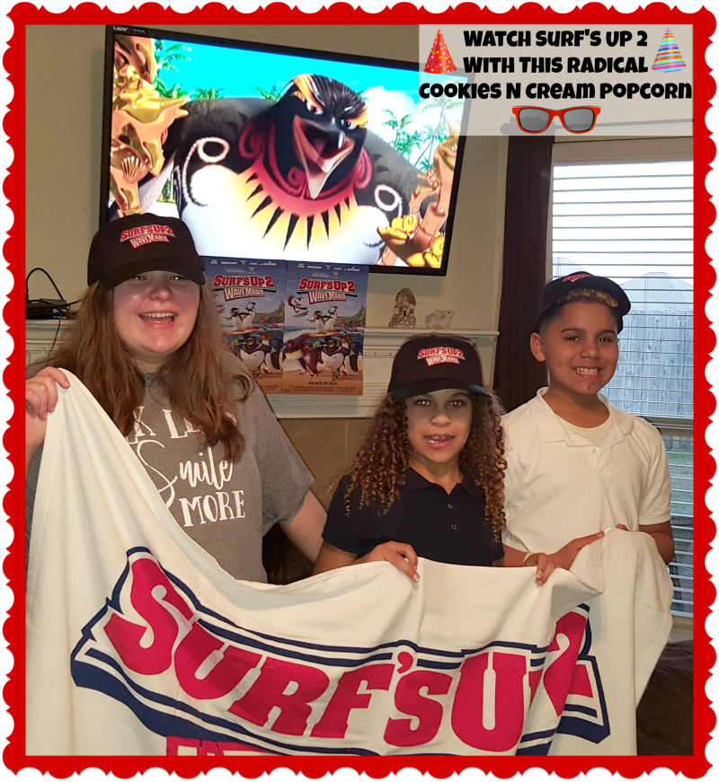 Watch Surf's Up 2 With This Radical Cookies N Cream Popcorn #SurfsUp2 Watch Surf's Up 2 With This Radical Cookies N Cream Popcorn #SurfsUp2