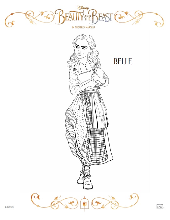 Brand New Beauty And The Beast Coloring Sheets #BeOurGuest