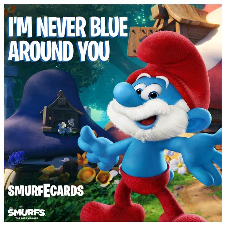 Happy Valentine's Day From The Smurfs #SmurfsMovie Happy Valentine's Day From The Smurfs #SmurfsMovie