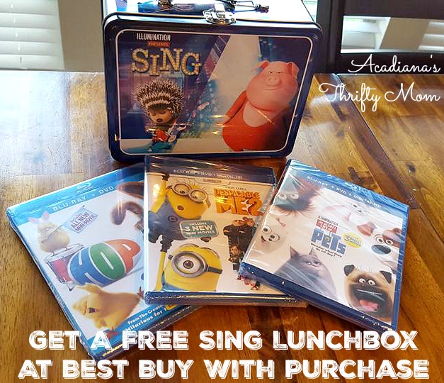 Get A Free Sing Lunchbox At Best Buy With Purchase #bbymovies