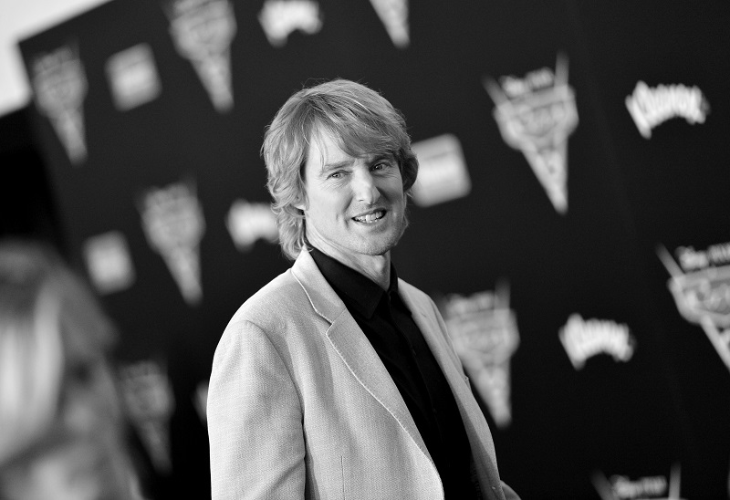 ANAHEIM, CA - JUNE 10: (EDITORS NOTE: Image has been shot in black and white. Color version not available.) Actor Owen Wilson poses at the World Premiere of Disney/Pixars Cars 3" at the Anaheim Convention Center on June 10, 2017 in Anaheim, California. (Photo by Charley Gallay/Getty Images for Disney) *** Local Caption *** Owen Wilson