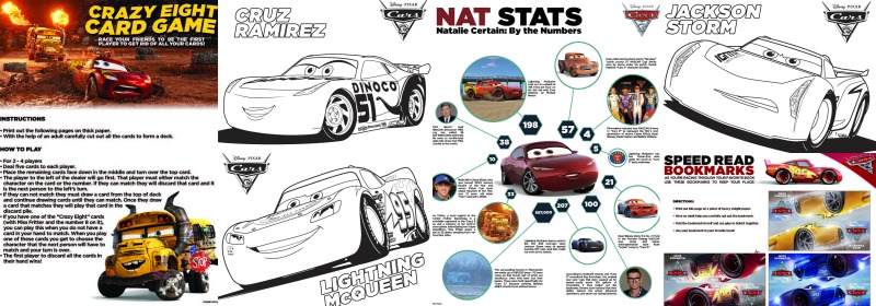 cars 3 activity sheets