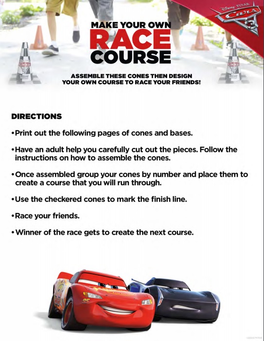 Start Racing and Cooking With These New Cars 3 Activity Sheets! #Cars3