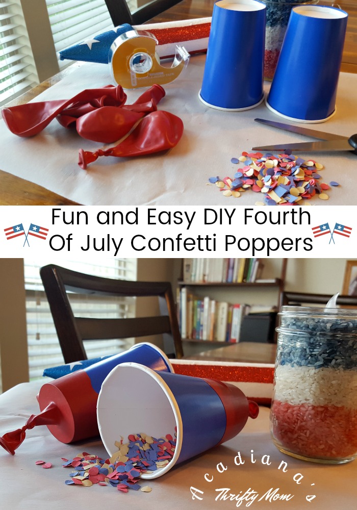 Fun and Easy DIY Fourth Of July Confetti Poppers