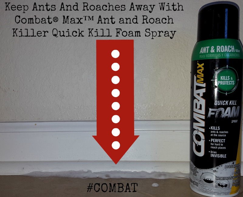 Keep Ants And Roaches Away With Combat® Max™ Ant and Roach Killer Quick Kill Foam Spray #Combat
