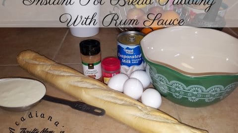 Instant Pot Bread Pudding With Rum Sauce