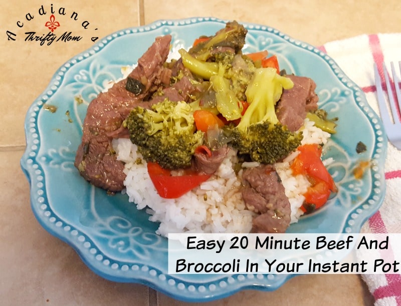 Easy 20 Minute Beef And Broccoli In Your Instant Pot Easy 20 Minute Beef And Broccoli In Your Instant Pot