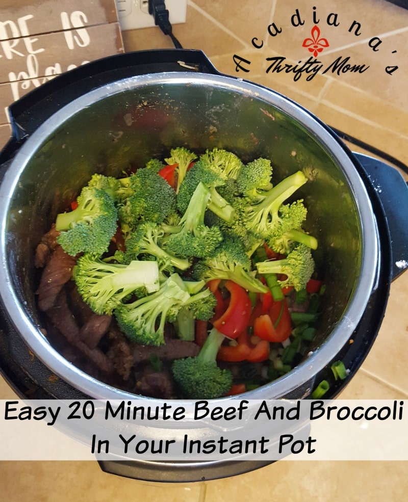 Easy 20 Minute Beef And Broccoli In Your Instant Pot Easy 20 Minute Beef And Broccoli In Your Instant Pot