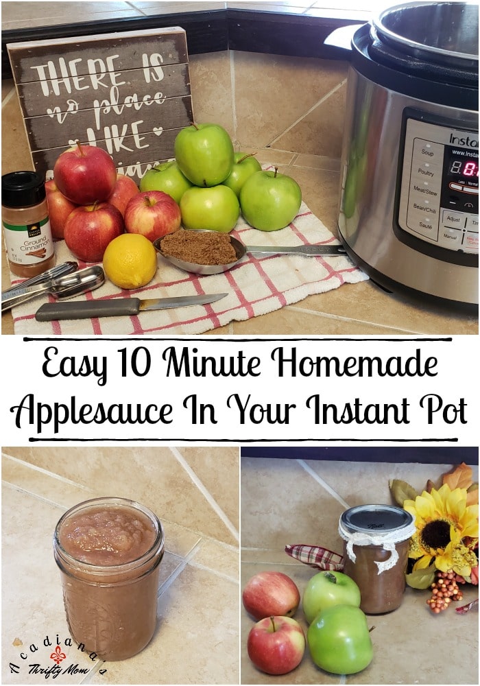 Easy 10 Minute Homemade Applesauce In Your Instant Pot