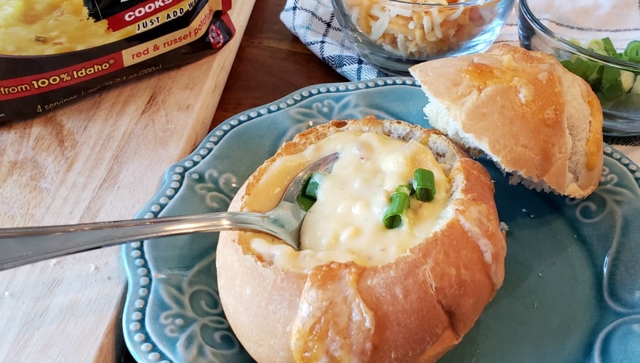 Celebrate National Soup Month With These Easy Cheesy Idahoan® Steakhouse® Soup Bowls
