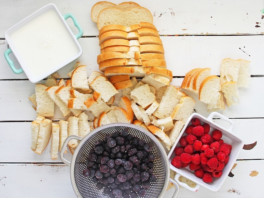 Instant Pot Summer Berry Bread Pudding