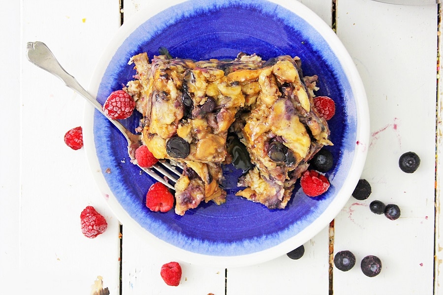 Instant Pot Summer Berry Bread Pudding