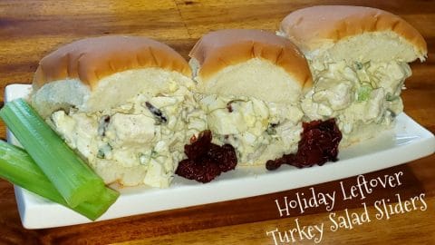 Holiday Leftover Turkey Salad Sliders