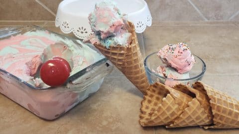 Simple Homemade Kool Aid Unicorn Ice Cream With Just 3 Ingredients