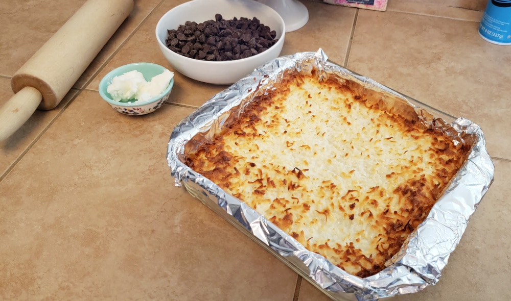 Easy Homemade Mounds Bars