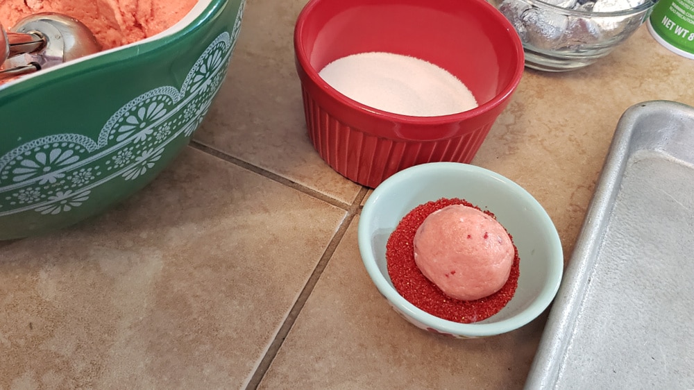 Chocolate Covered Strawberry Blossom Cake Mix Cookies