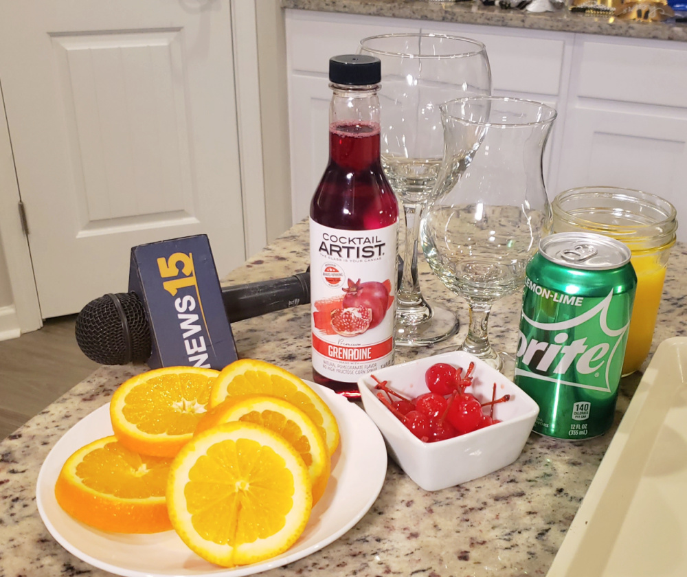 Layered Shirley Temple Mocktail Recipe
